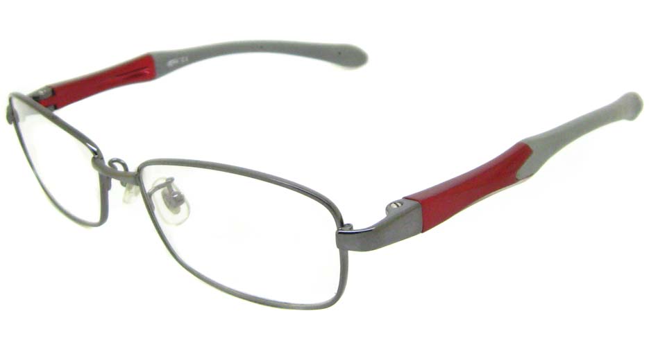 grey with wine oval sport glasses frame LT-G072-C2
