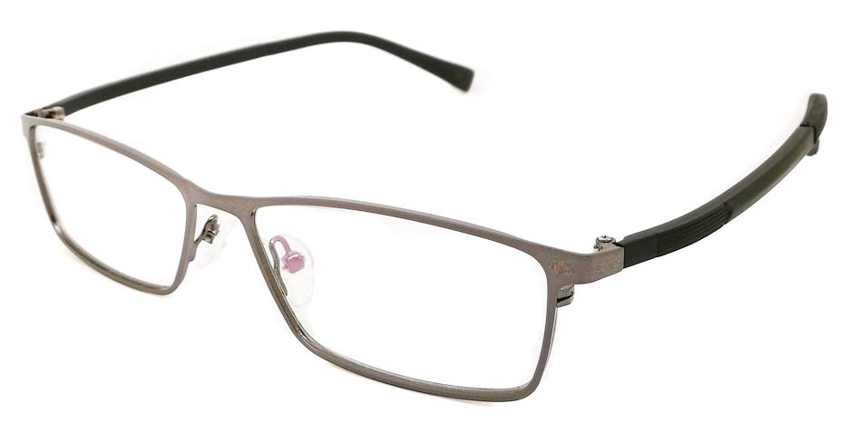 grey black oval glasses frame JX-8587-C3
