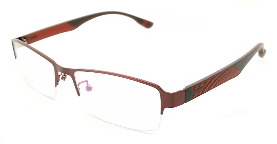 Grey blend Rectangular glasses frame JX-3067-C9