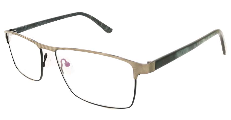 grey with black Rectangular blend glasses frame JX-32062-C14