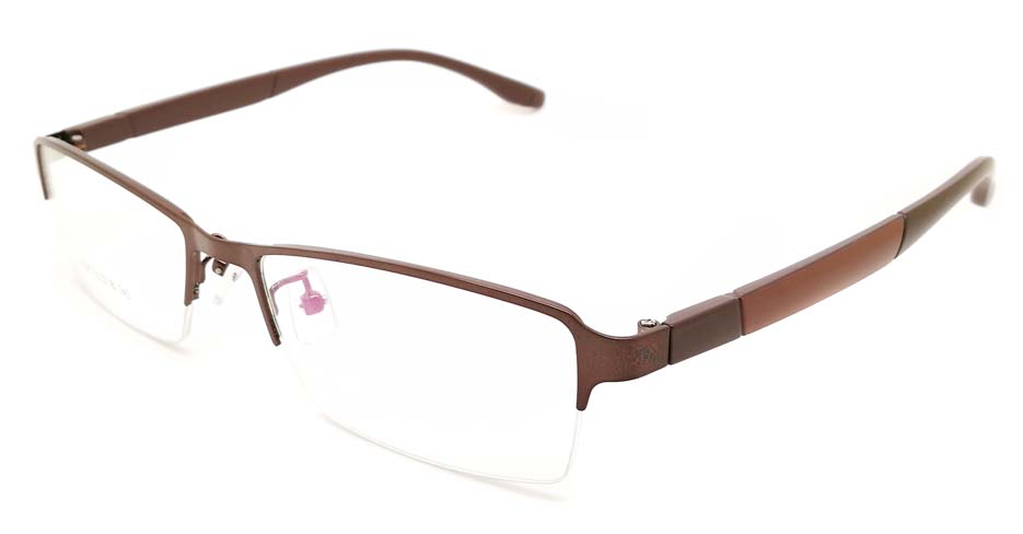 Grey blend Rectangular glasses frame JX-3038-C9