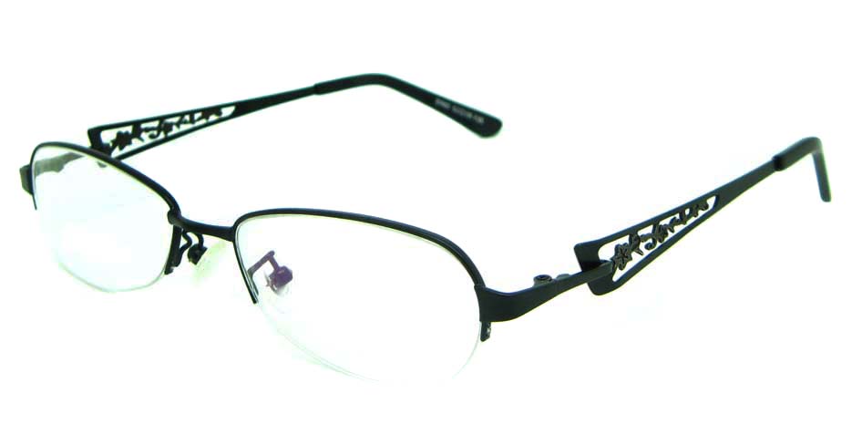 Black  metal oval glasses frame  HL-S986-H