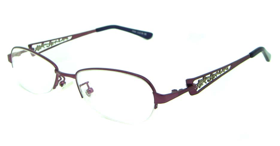 pink oval metal glasses frame HL-S986-ZS