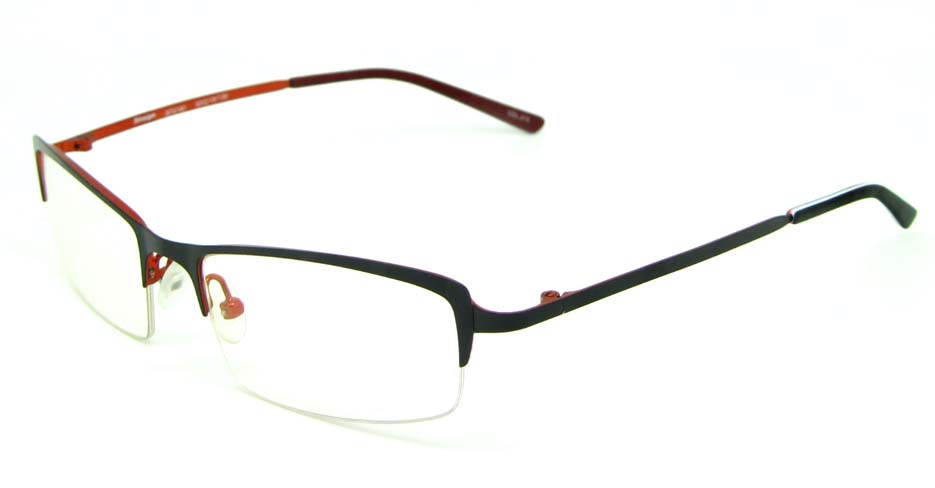 black metal rectangular glasses frame  HL-ST2161-212