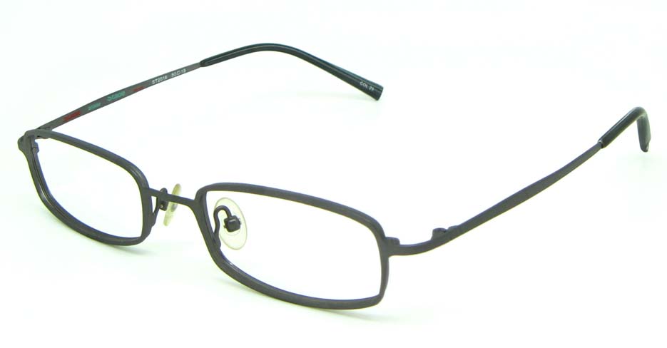 black metal rectangular glasses frame  HL-ST2016