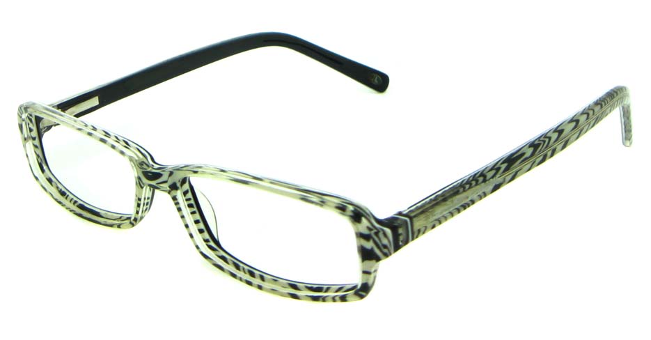 black acetate rectangular glasses frame   HL-5411-C