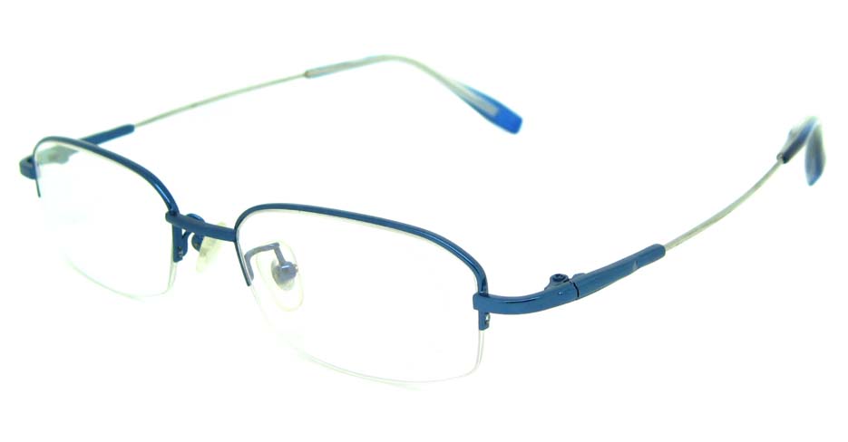 blue metal oval glasses frame  JS-YKG312