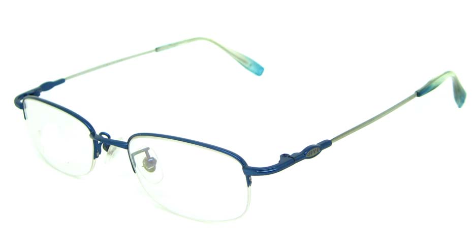 blue metal rectangular glasses frame    JS-YKG318