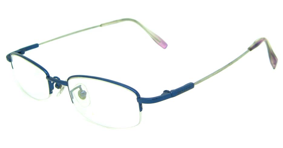 blue metal rectangular glasses frame    JS-YKG301