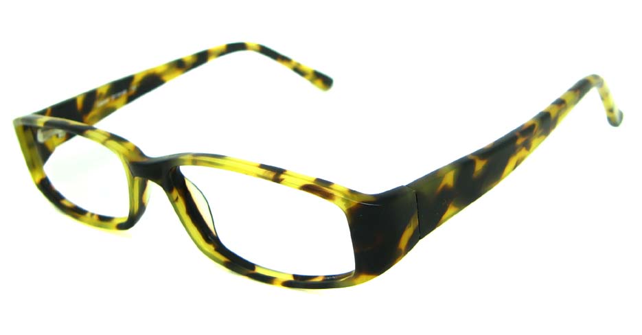 Tortoise acetate rectangular glasses frame HL-PK55763-HA