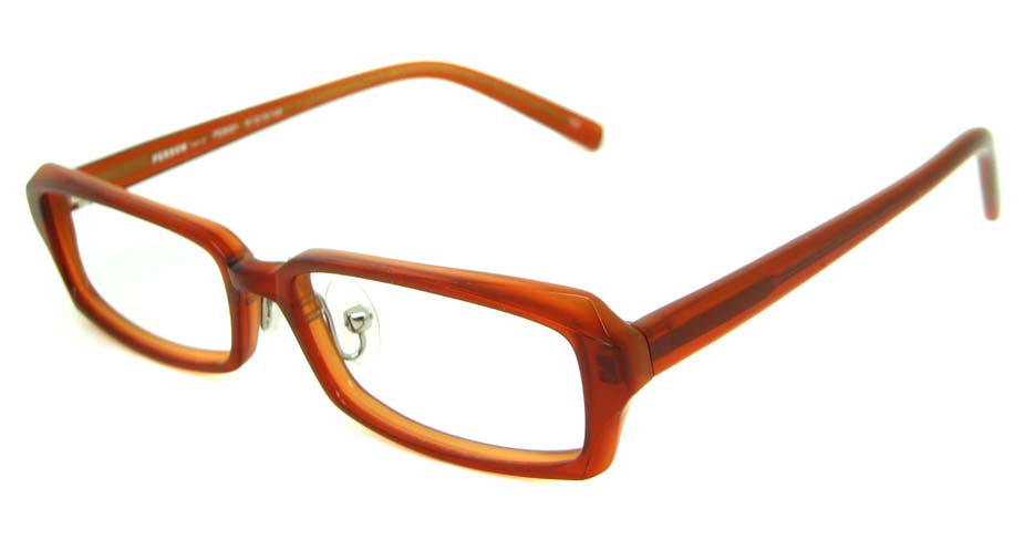 red acetate rectangular glasses frame HL-PE8001-C02