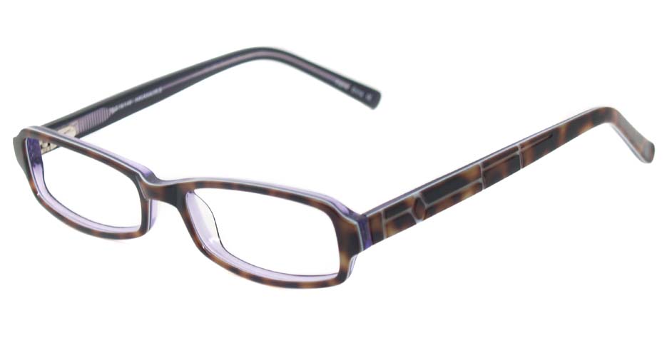 Tortoise acetate rectangular glasses frame HL-378670