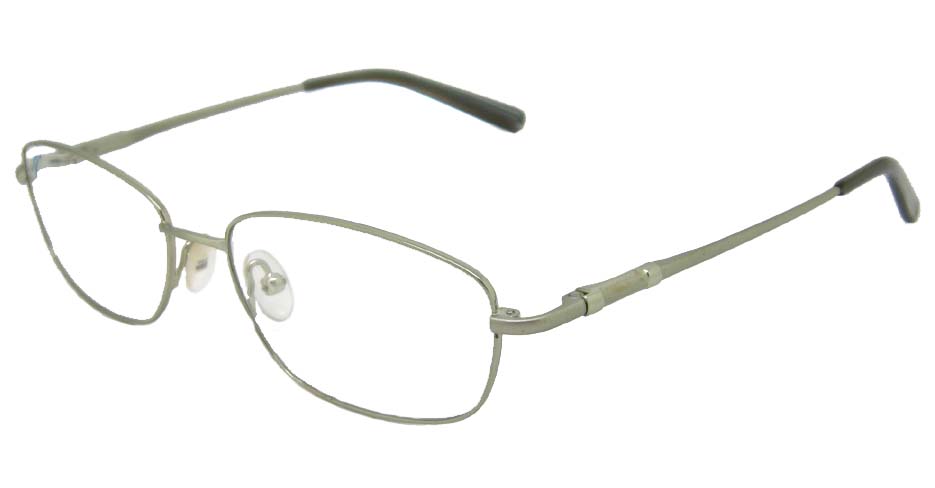 Silver oval metal glasses frame    HL-RA8695