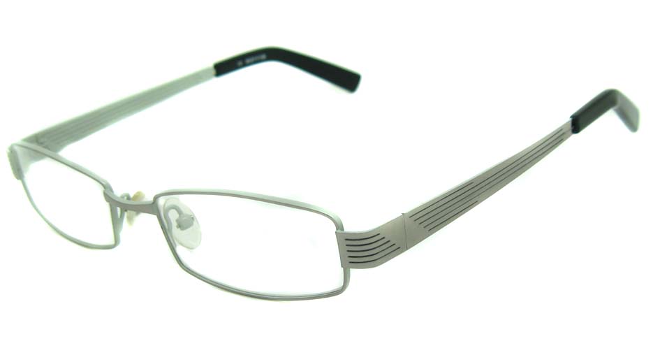 White metal rectangular glasses frame     HL-CO5393-003