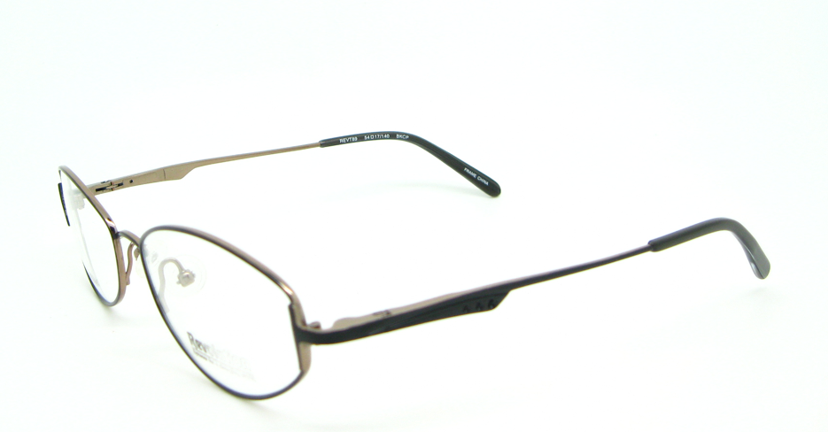 Titanium  oval glasses frame HL-Revt89-BKCP
