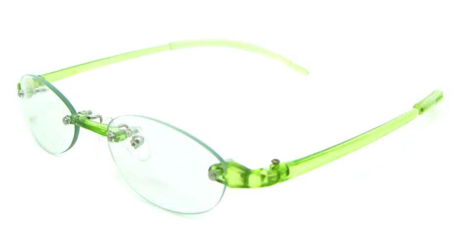 Rim Glasses  green oval plastic JNY-GD3807-LS