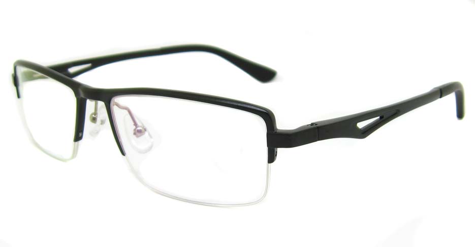 Al Mg alloy Black Rectangular glasses frame LVDN-GX147-C01