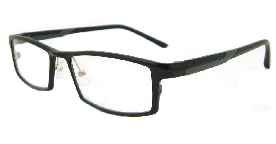 Al Mg alloy black rectangular glasses frame LVDN-GX085-C01