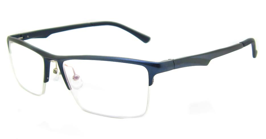Al Mg alloy blue Rectangular glasses frame LVDN-GX142-C07