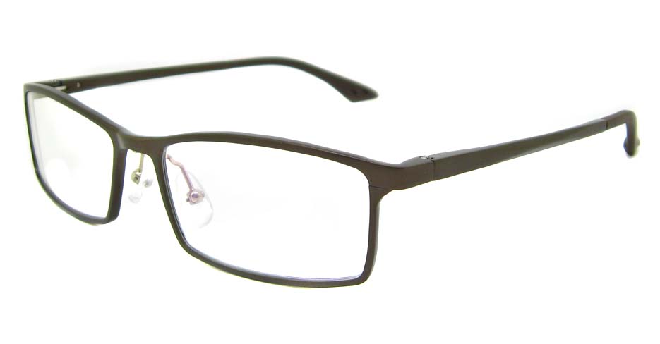 Al Mg alloy brown rectangular glasses frame LVDN-GX209-C06