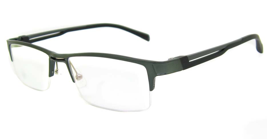 Al Mg alloy grey rectangular glasses frame LVDN-GX093-C02