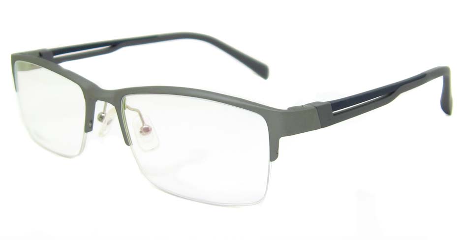 Al Mg alloy grey rectangular glasses frame LVDN-GX094-C04