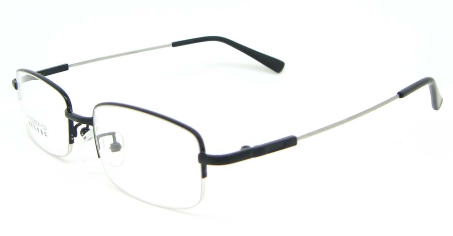 Black metal Rectangular  glasses frame WKY-ASR8111-HS