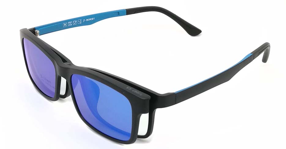 Black with blue TR90  polarized magnetic glasses frame FMH-TJ007-C3