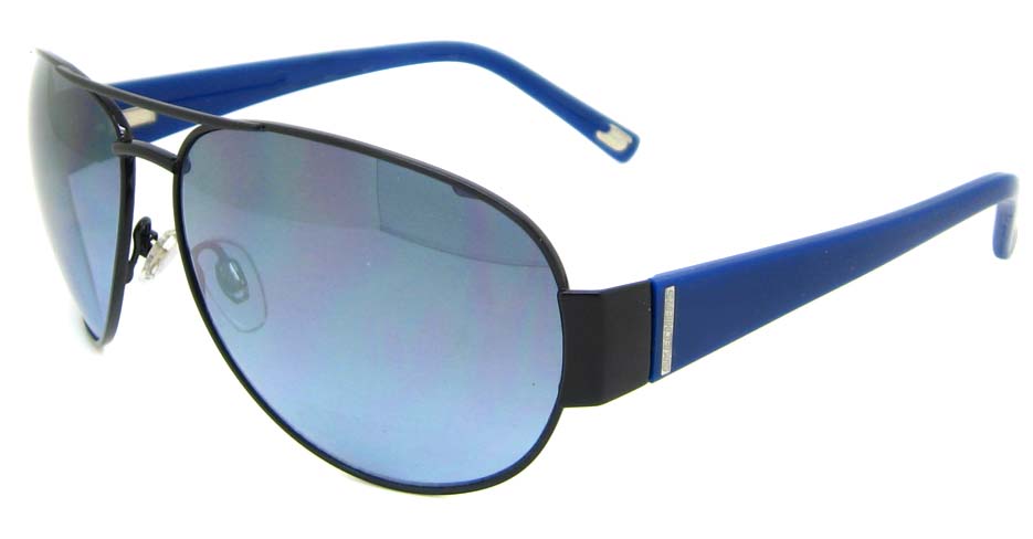 Black with blue blend aviator glasses frame  XL-SK8005-33F