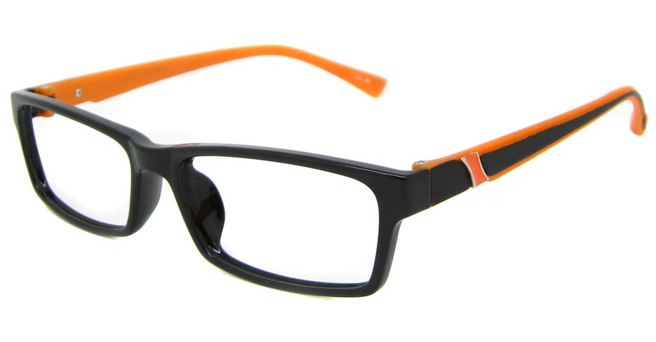 Black with orange TR90  rectangular  frame YJ-JT2088-C28