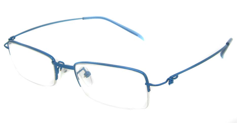 Blue metal rectangular glasses frame JS-SML3036-L
