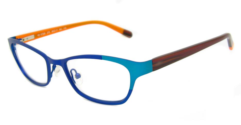 Blue with brown blend oval  glasses frame HD-VB57339-C275