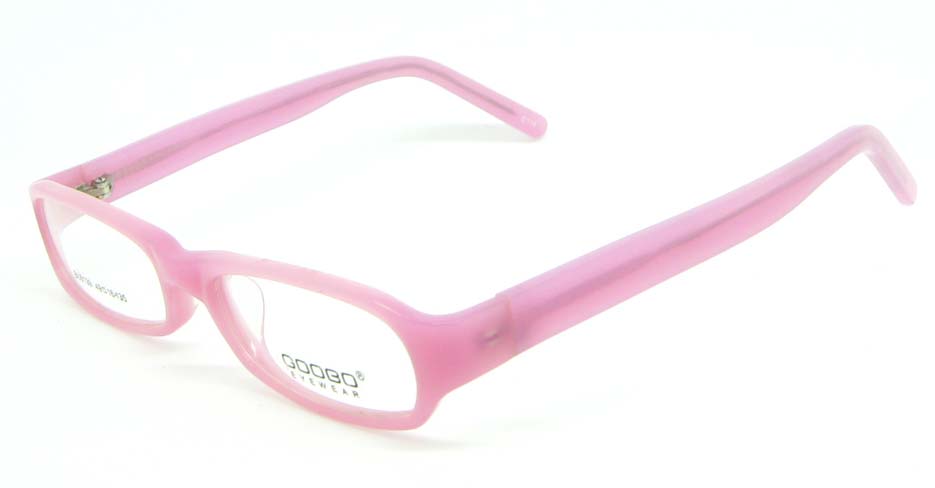 Kids pink rectangle plastic glasses frame JNY-BL6139-C114