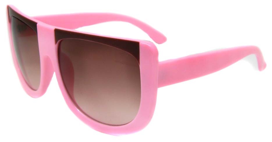 Pink oval acetate big  retro glasses frame LF-FG004-FZS