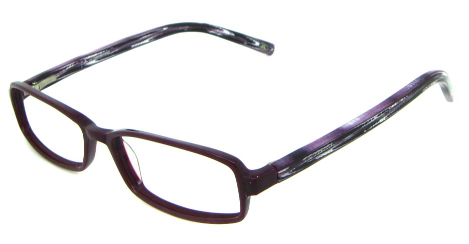 Purple Acetate Rectangle glasses frame HL-JL5464-C