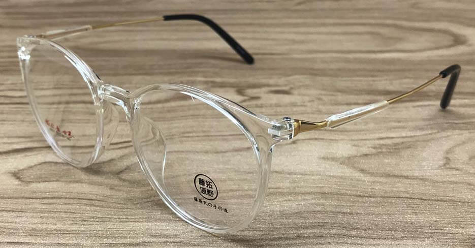 TR  metal blend round clear glasses frame TY-6501-C107