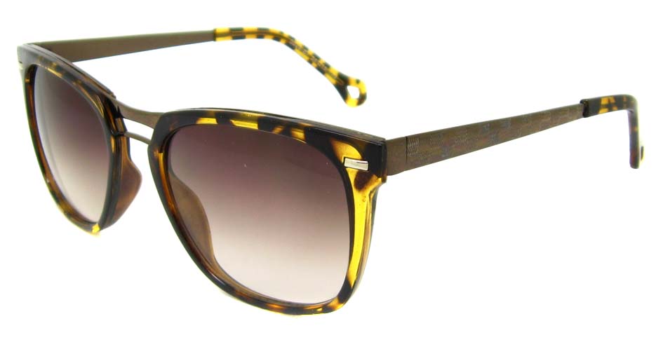 Tortoise blend oval retro sunglasses  YM-M5028-B7