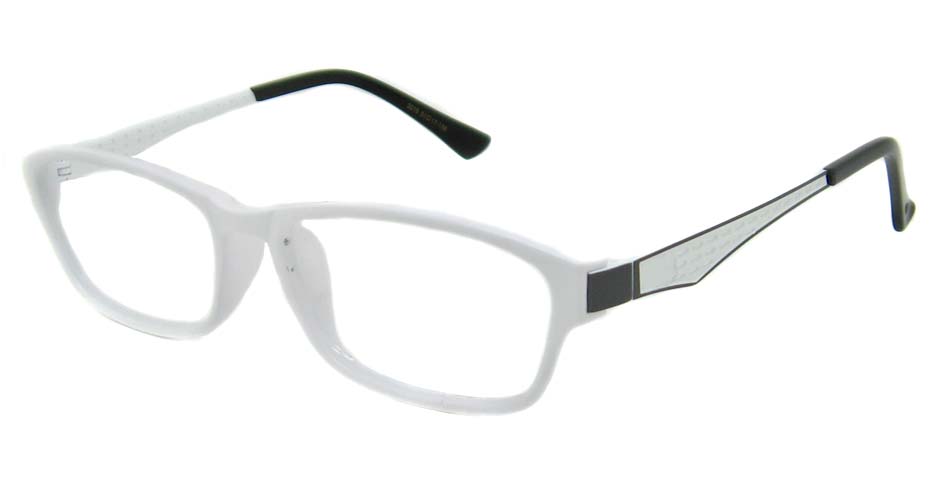 white oval glasses