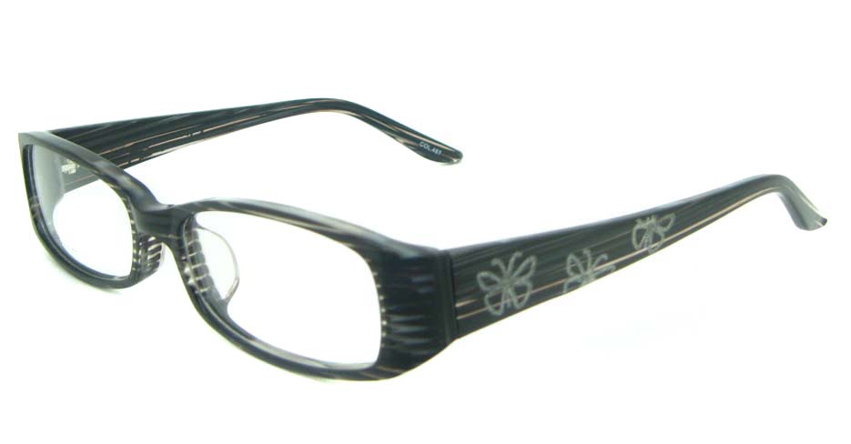 black  Rectangular  Plastic glasses frame YL-JB8288-C487