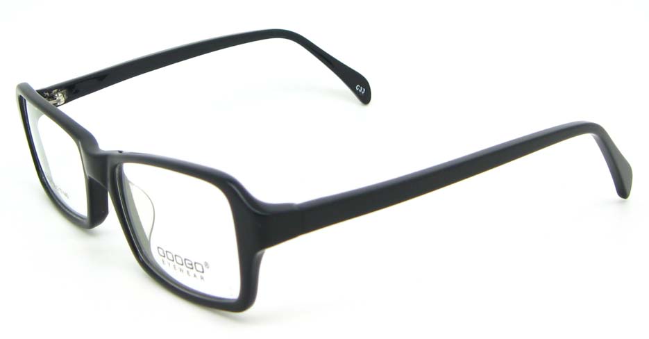 black Acetate Rectangular glasses frame WKY-BL6158-C33