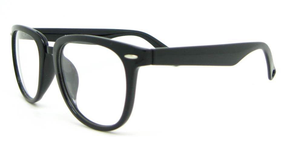 black blend oval glasses frame WLH-8332-C1