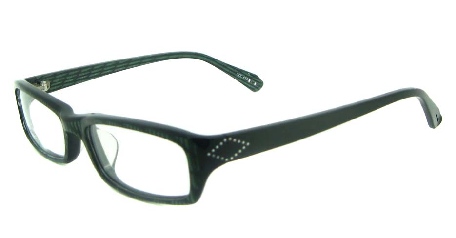 black plastic Rectangularglasses frame YL-JB8290-C493
