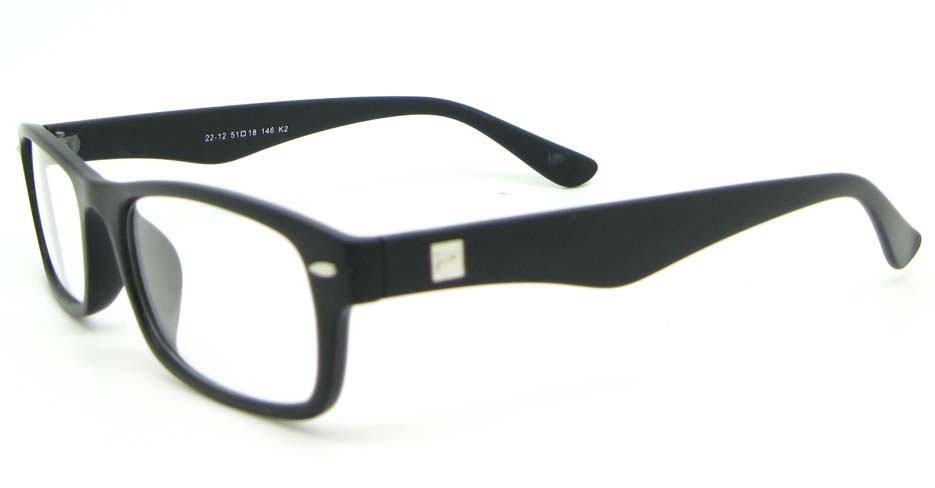 black retro plastic oval glasses frame WLH-2212-K2