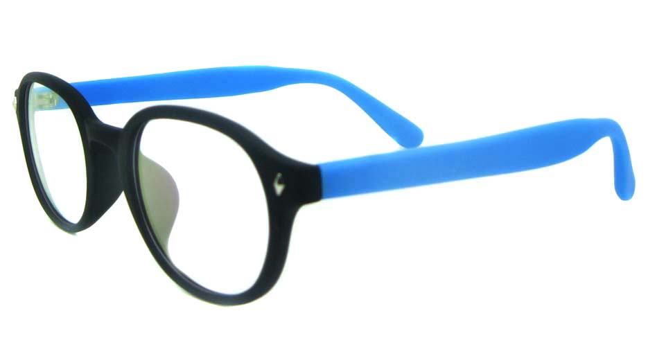 black with blue TR  round   glasses frame YL-KLD-8068-C4