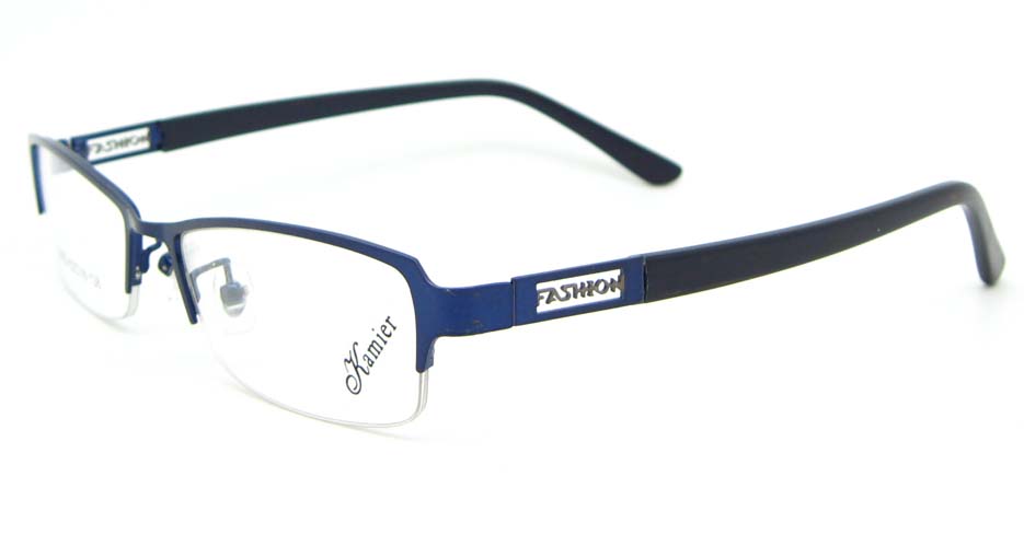 black with blue blend Rectangular glasses frame WKY-KM22122-HLS