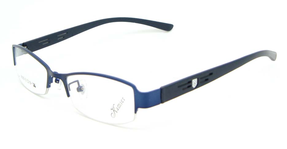 black with blue blend Rectangular glasses frame WKY-KM8886-L
