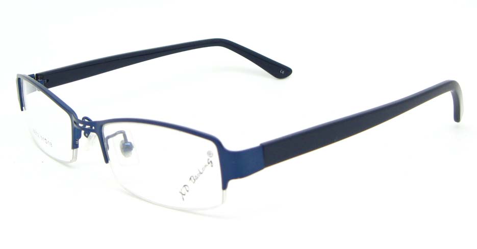black with blue blend rectangular glasses frame  WKY-XDBL6812-L