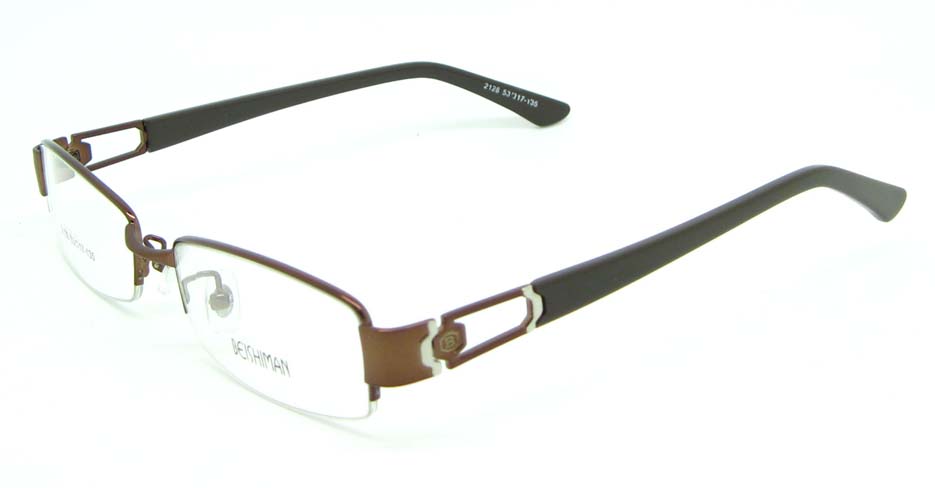black with brown blend Rectangular glasses frame JNY-BSM2118-Q