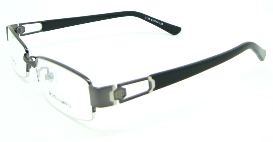 black with grey blend Rectangular glasses frame JNY-BSM2118-Q
