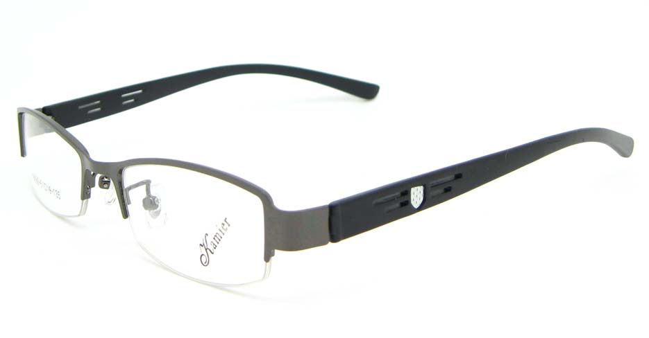 black with gun blend Rectangular glasses frame WKY-KM8886-Q